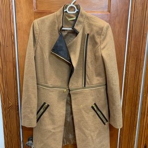 IMAN Convertible Camel Coat